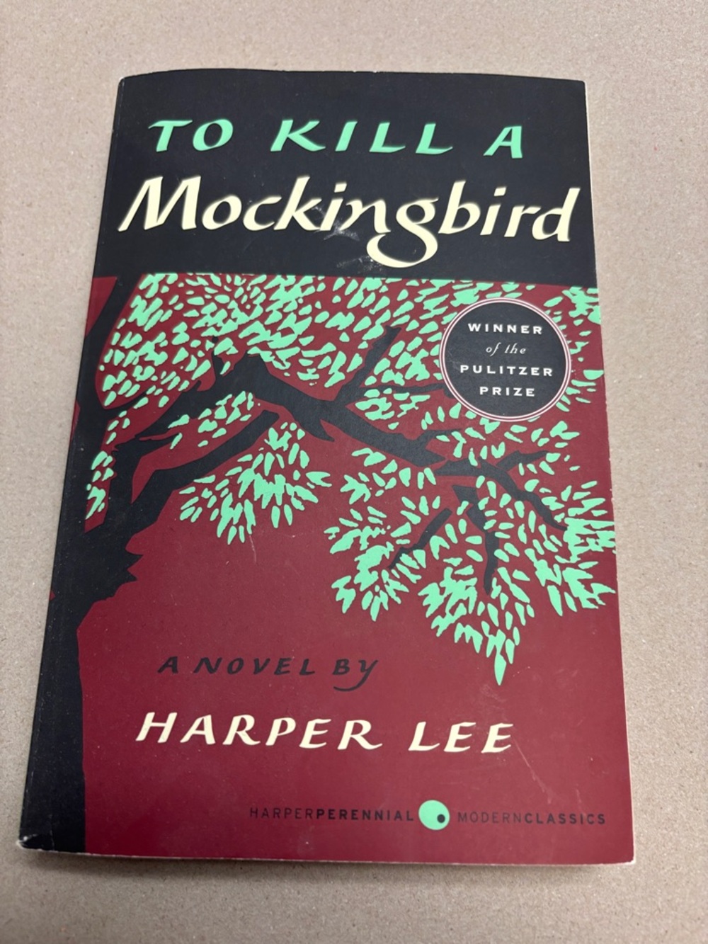 Harper Lee To Kill a Mockingbird Paperback - Red & Green Cover